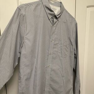 Banana Republic Men's Untucked Luxe poplin Banana Patterned Shirt, fun!